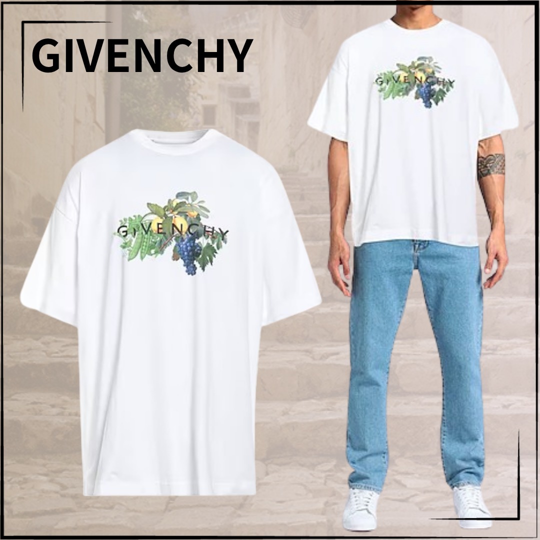 【GIVENCHY】関税込☆フルーツ＆ベジタブル コットン Tシャツ