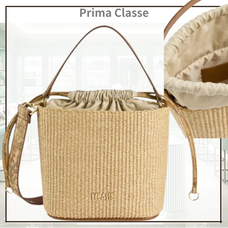 【夏の洗練スタイル】Prima Classe ラフィアバケットバッグ