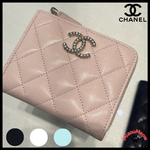 【コンパクトで可愛い♪】CHANEL★スモール ジップ ウォレット