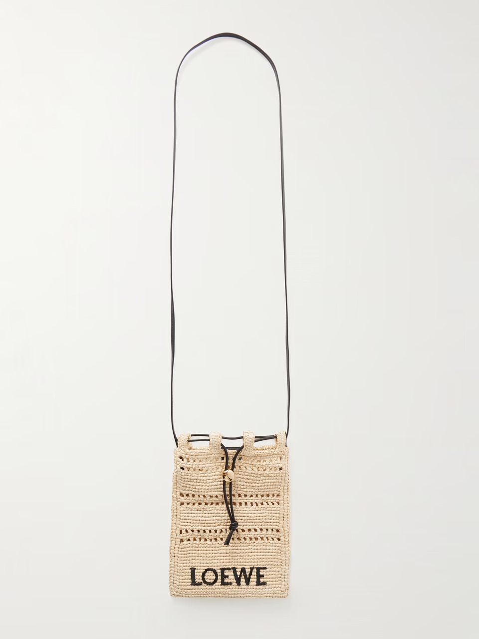 【LOEWE】 Paula's Ibiza ラフィアメッセンジャーバッグ