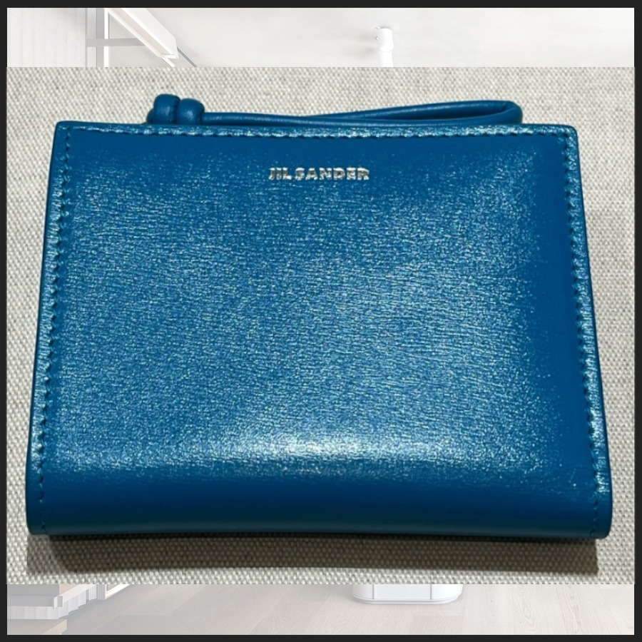 直営店☆JIL SANDER☆SALE! GIRO レザー ロゴ 折りたたみ財布