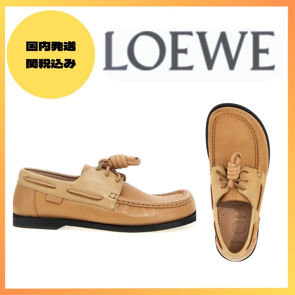 LOEWE 'Campo' boat shoe レディース ローファー