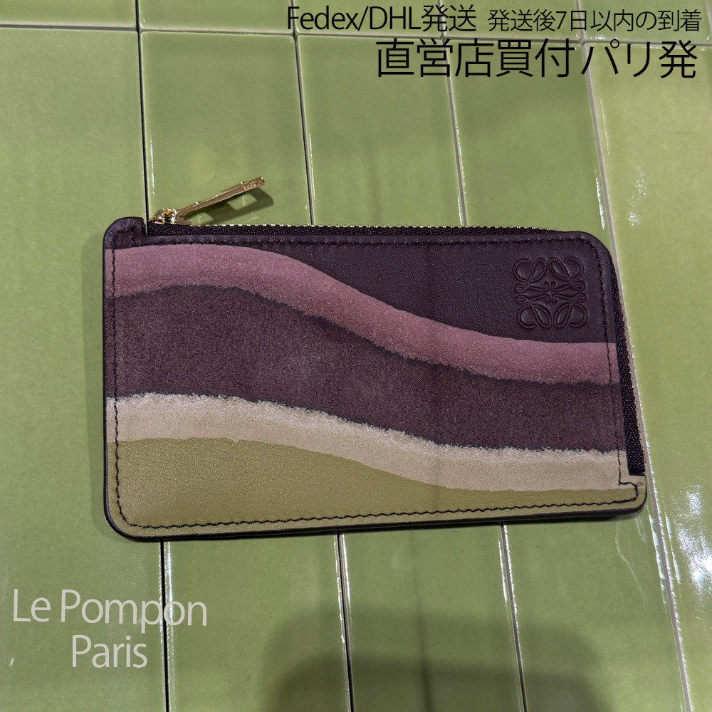 LOEWE☆コインカードホルダー（ナパカーフ）チョコレート