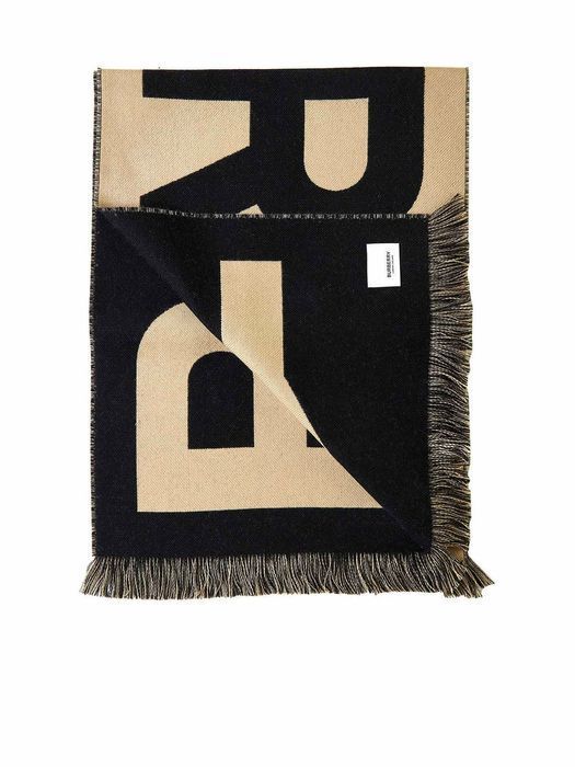 【BURBERRY】Beige Wool Scarf