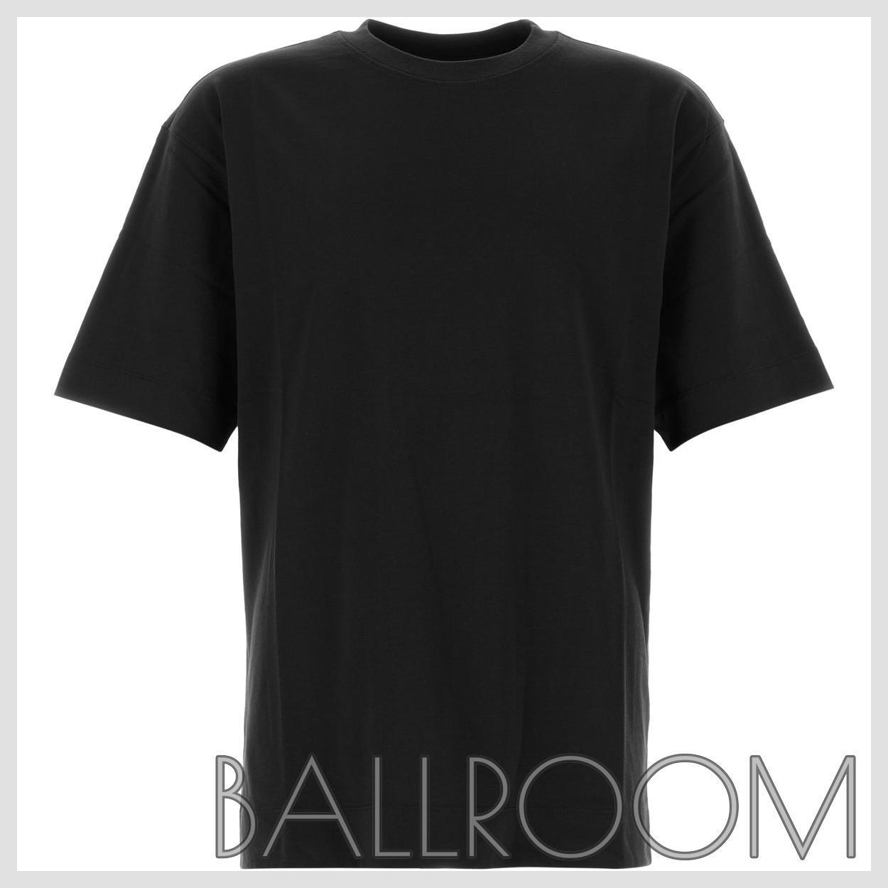 Tシャツ・カットソー DRIES VAN NOTEN BLACK COTTON HELI T-SHIRT