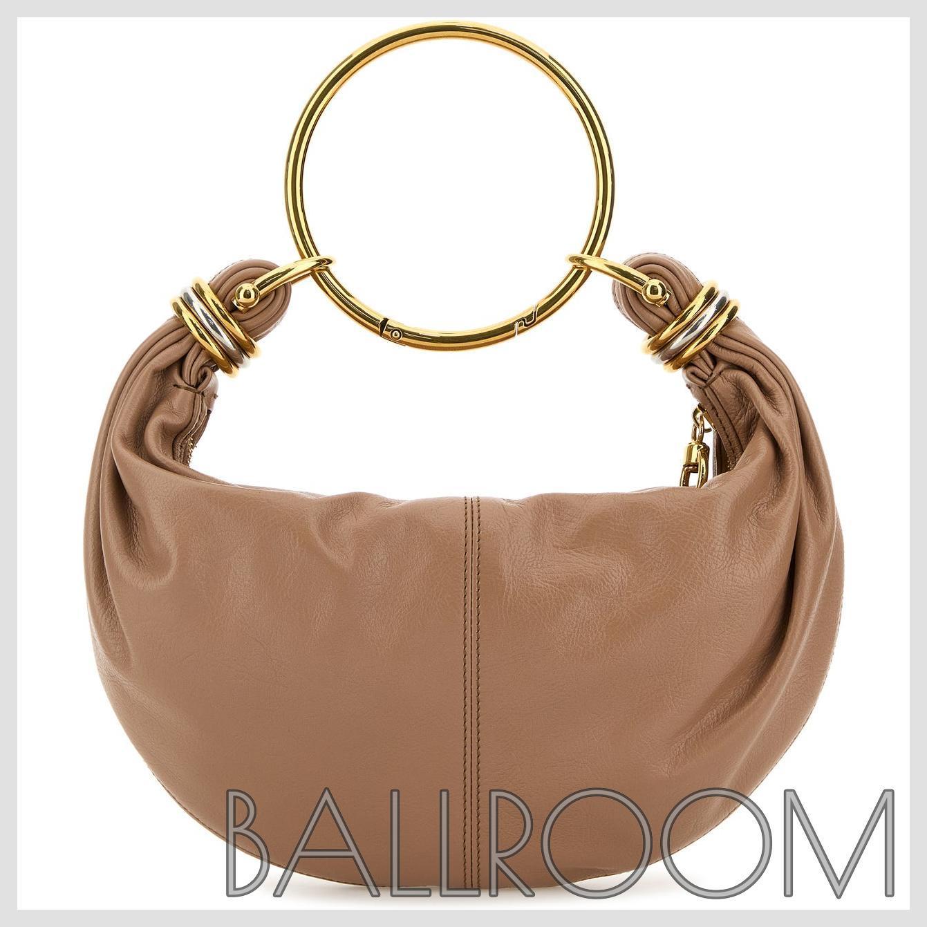 ハンドバッグ CHLOE ANTIQUED PINK LEATHER BRACELET HANDBAG