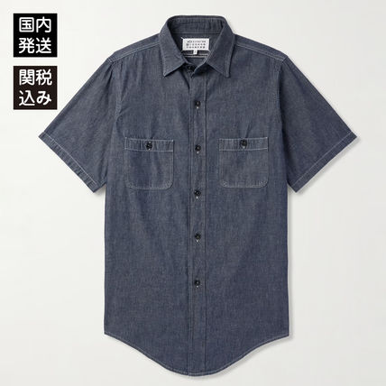 【送料無料/新品】 ネイビー（紺）系 Maison Margiela(メゾン マルジェラ) シャツ トップス