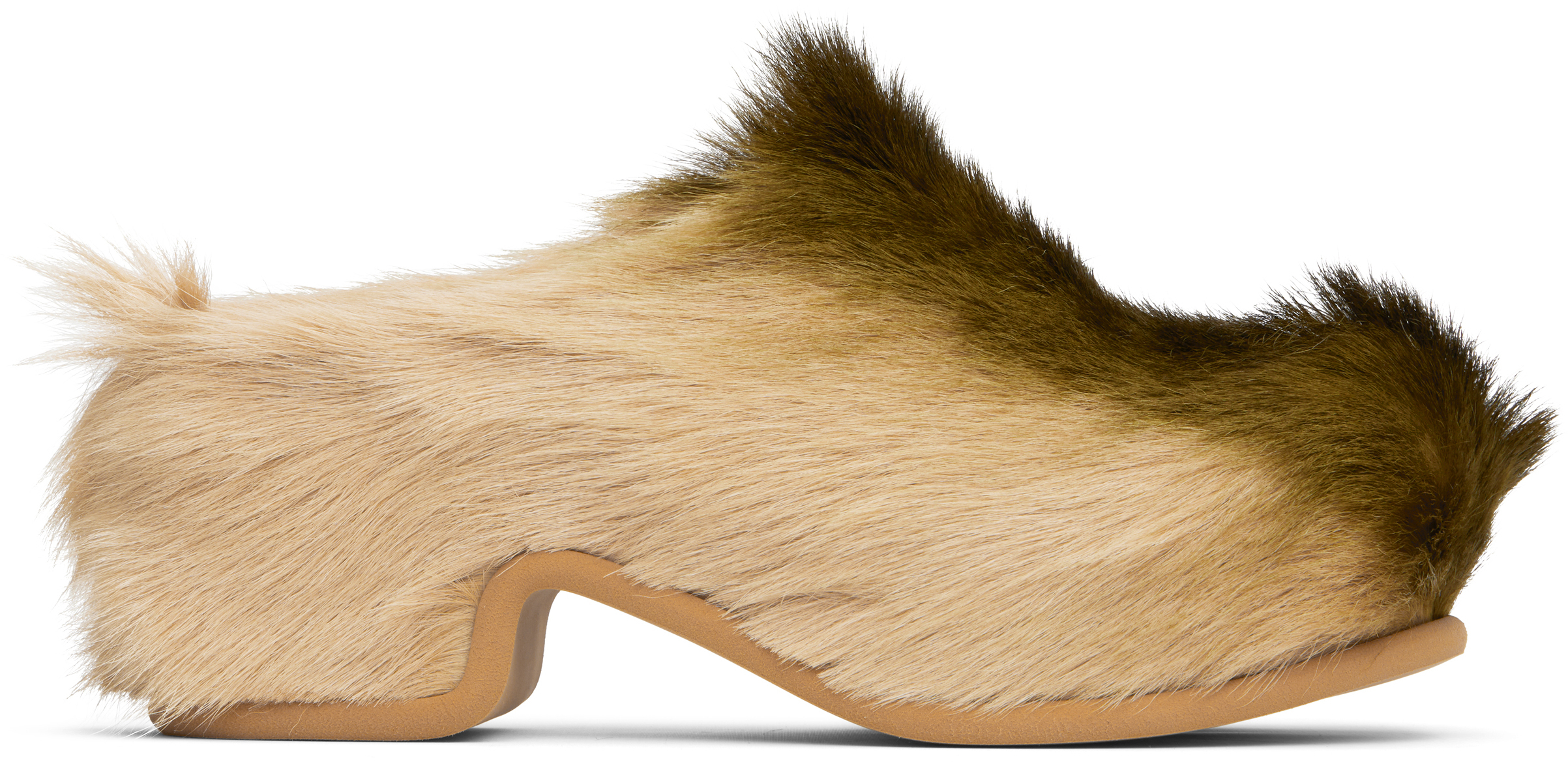 【関税込み】Dries Van Noten カーキ プラットフォーム クロッグ