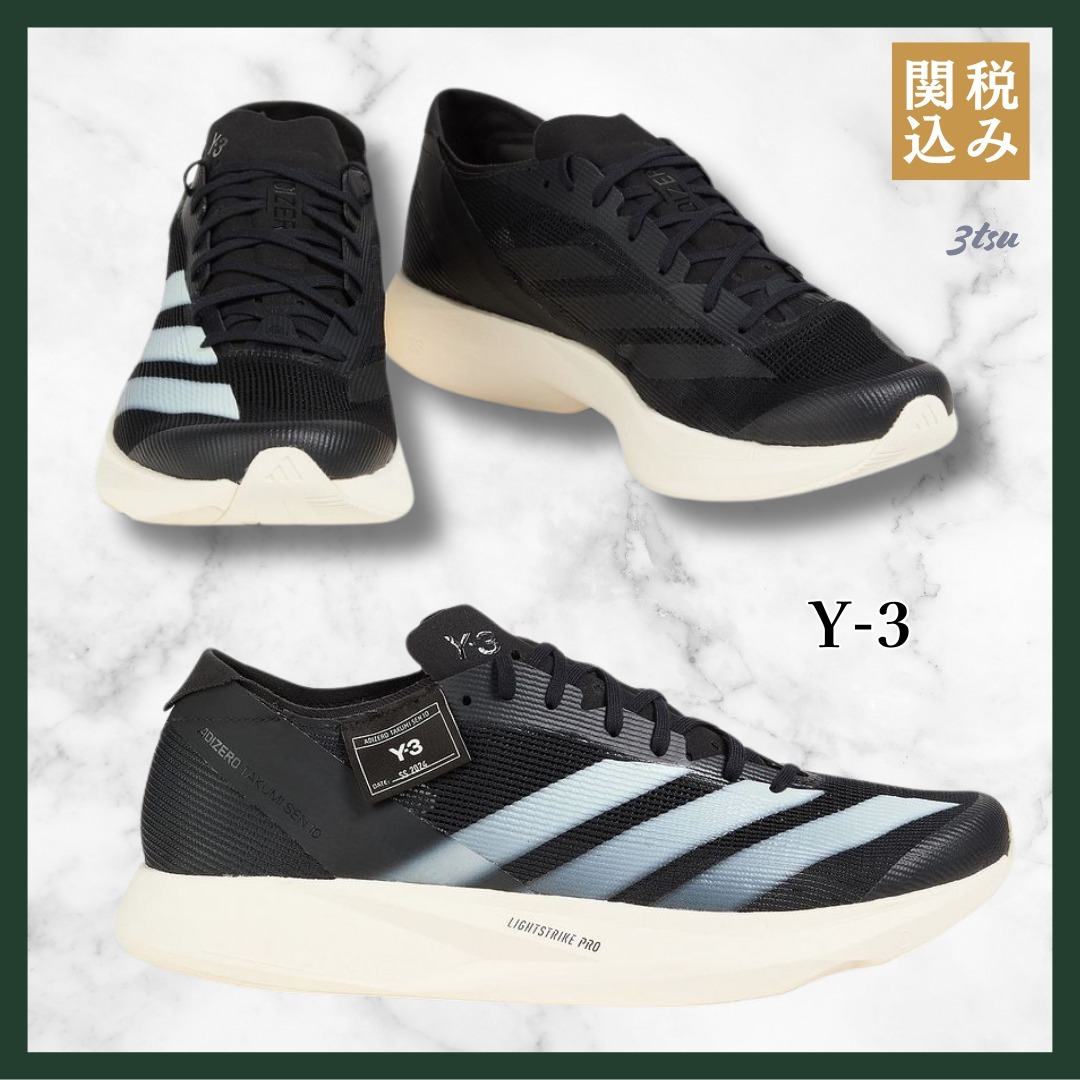 Y-3★Takumi Sen 10 メッシュ ランニングシューズ プリント入り