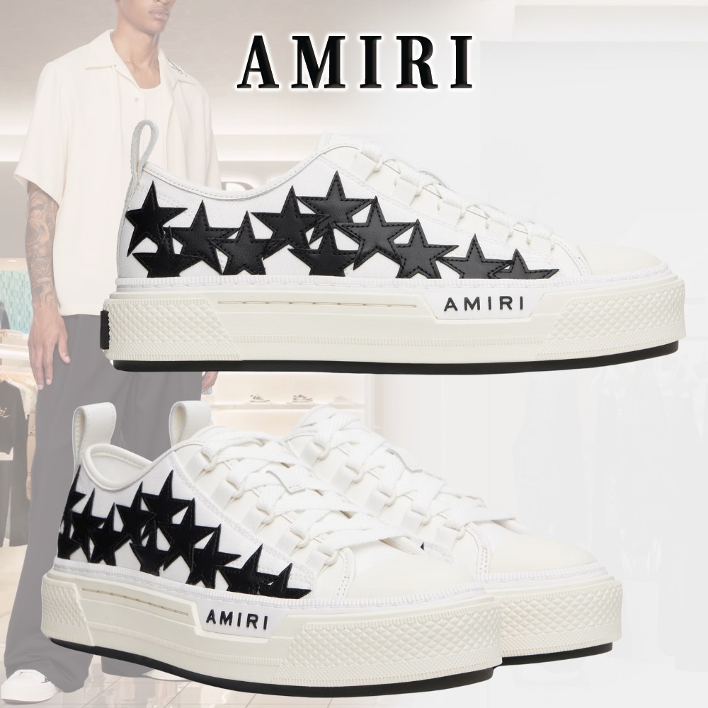 【抜け感と高級感】AMIRI Stars Court ローカットスニーカー