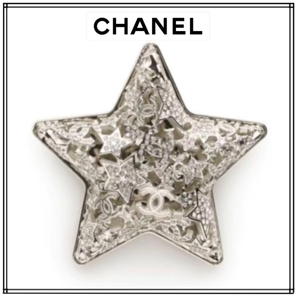 《かわいい輝きをワンポイントに♪スター》CHANEL ブローチ