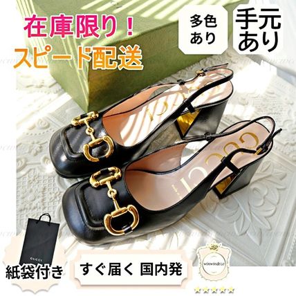 【完売必至】グッチ■心ときめくスリングバックパンプス