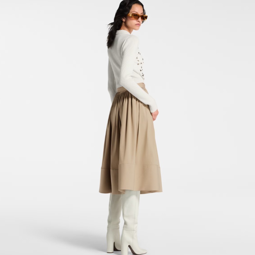 オシャレ♪Louis Vuitton★《XL ヘム ミディスカート》ベージュ