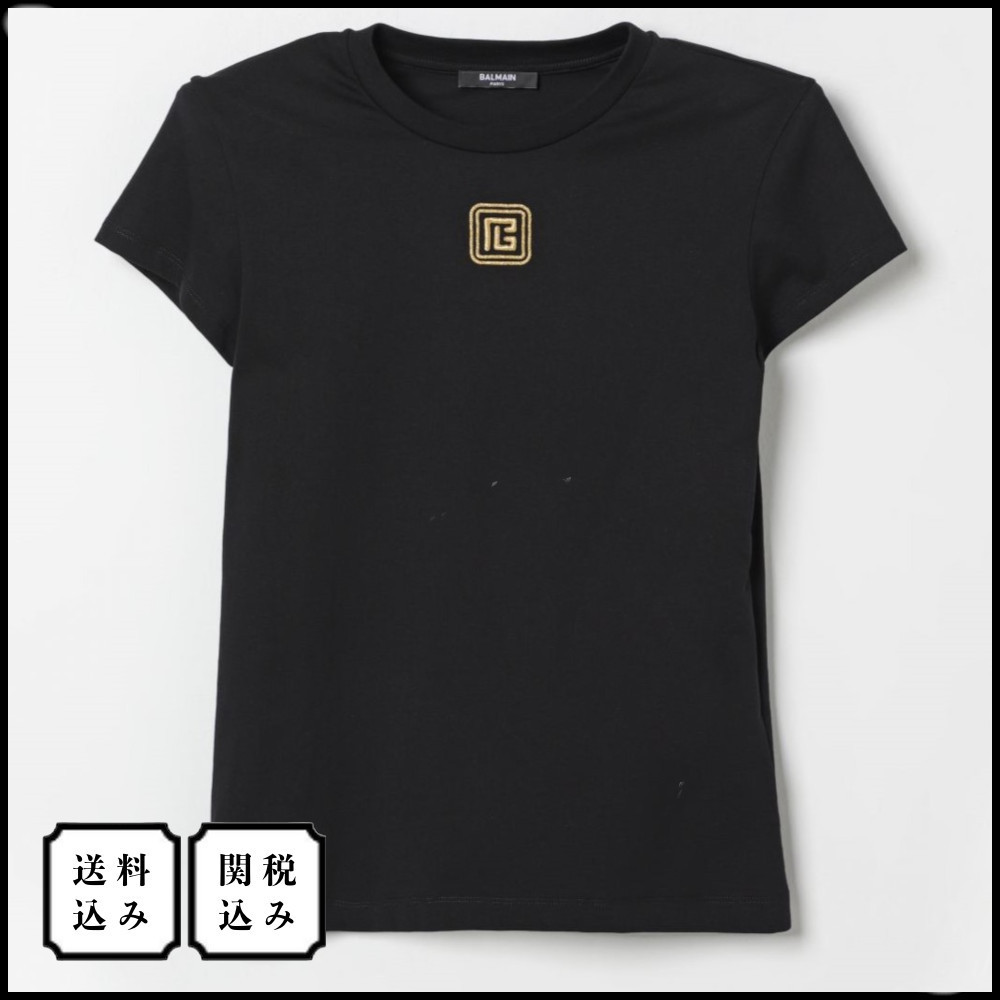 関税込★BALMAIN KIDS ロゴエンブロイダリーTシャツ/大人もOK！