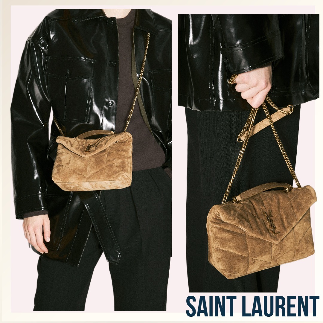 上質感漂う《Saint Laurent》 トイパファーショルダーバッグ