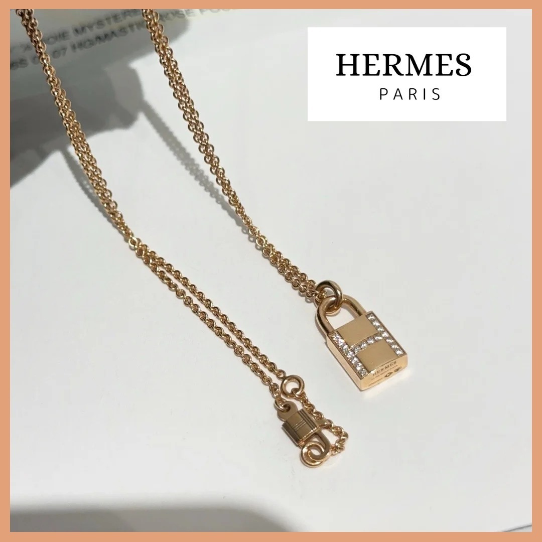 【シンプルにカッコよく】HERMES ネックレス Kelly Cadenas