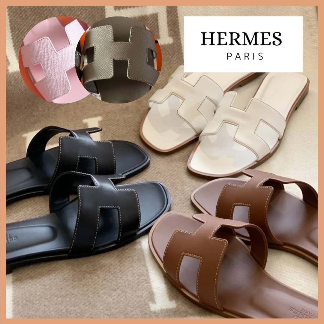 【様々なシーンで活躍】HERMES サンダル オラン 5色展開