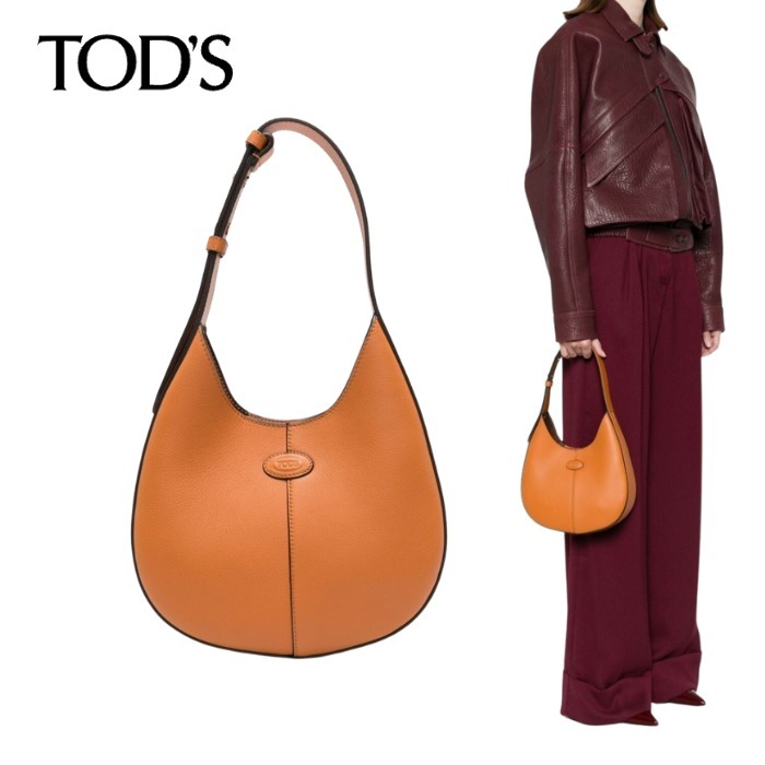 大人可愛い♪TOD'S Di バッグ レザー ホーボー バッグ