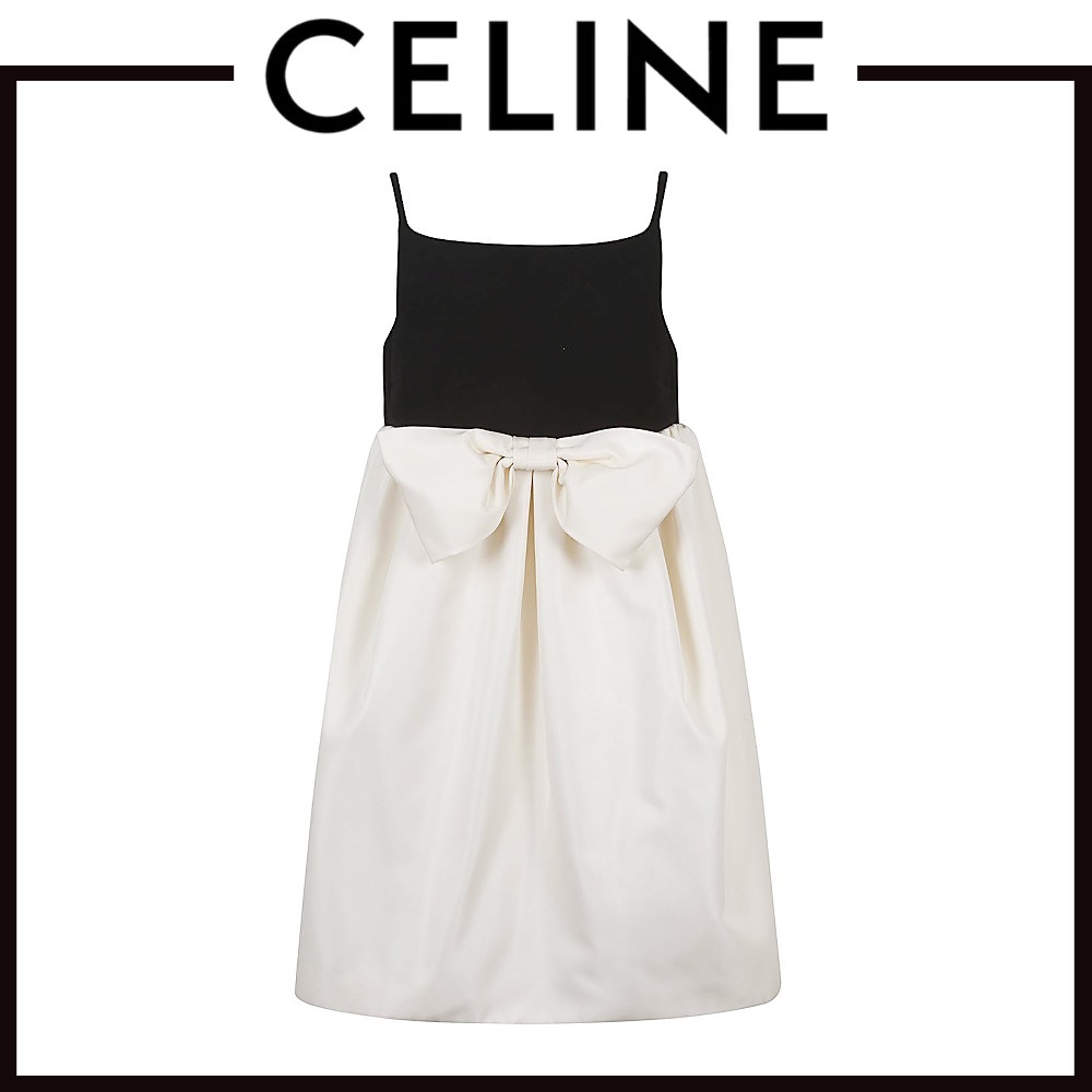 【VIP価格】CELINE  シルク＆ダブルウール ミュゲドレス