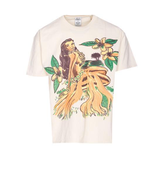 Tシャツ・カットソー WILD DONKEY Men T Shirts HAWAIAN TEA DYED White