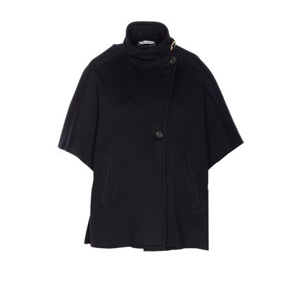 ポンチョ・ケープ Max Mara DERRIK CAPE ブラック(黒)系 Max Mara(マックスマーラ) ポンチョ・ケープ