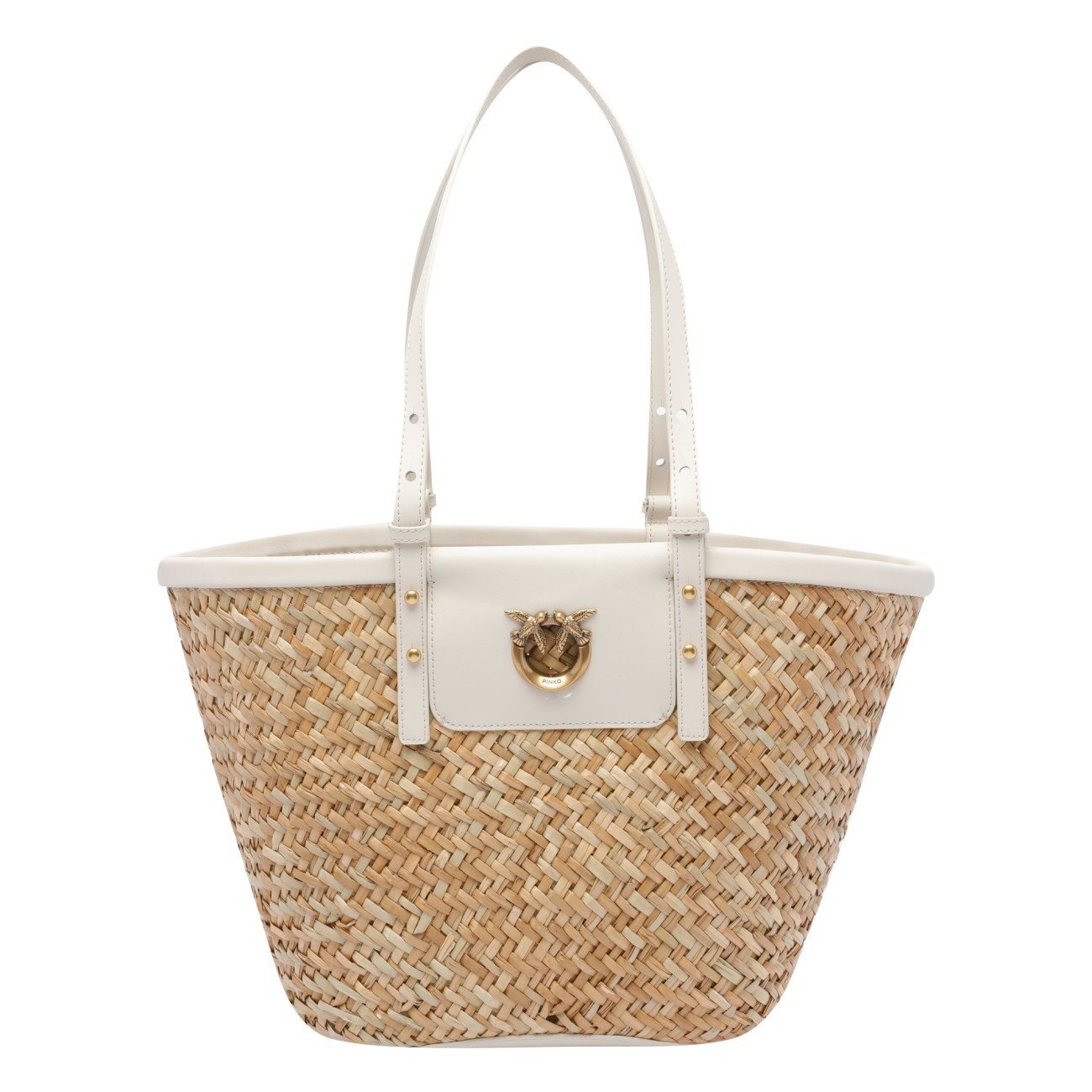 かごバッグ Pinko LOVE SUMMER RAFIA BASKET BAG