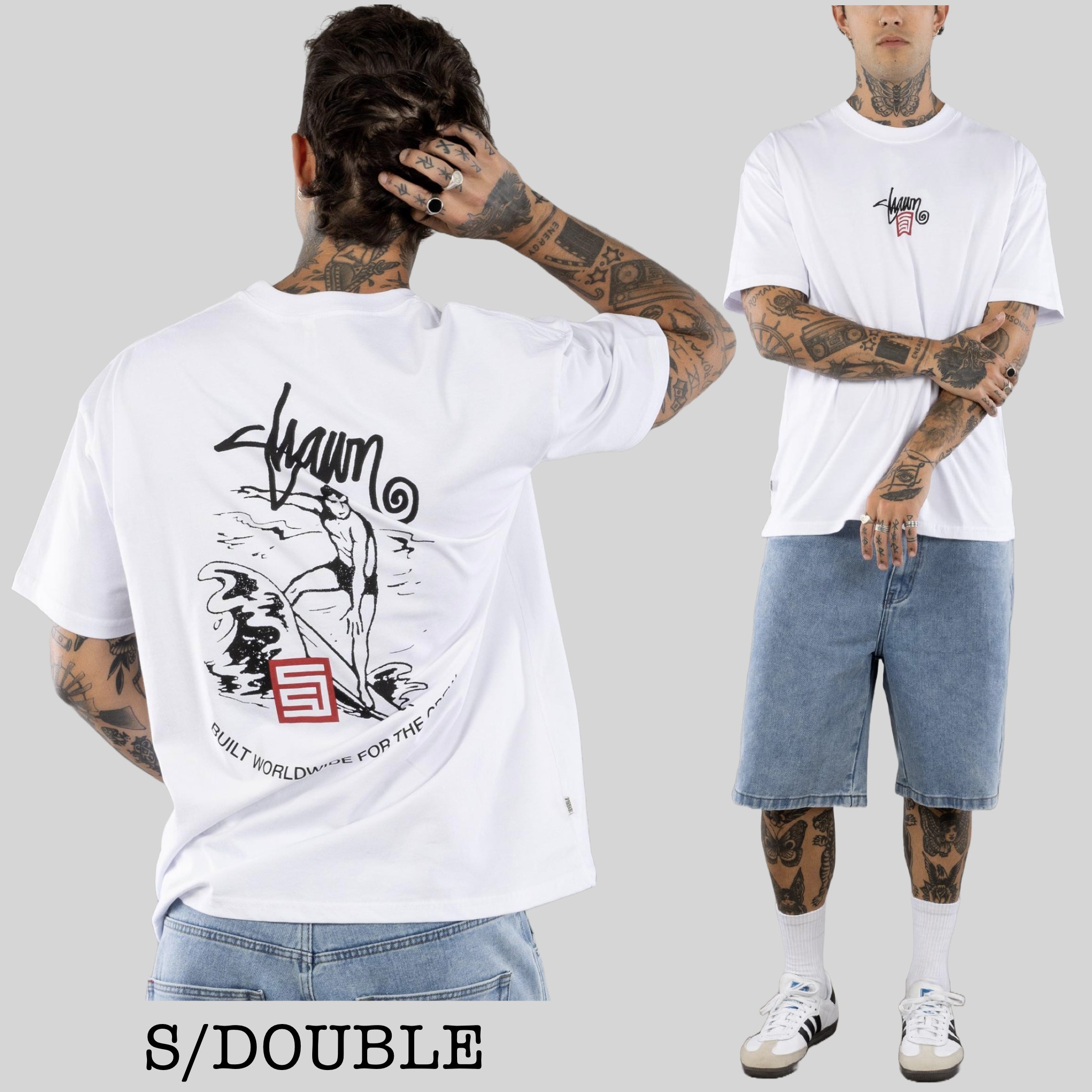 ◆S/Double◆ For The Crew T-Shirt グラフィック 半袖 Tシャツ