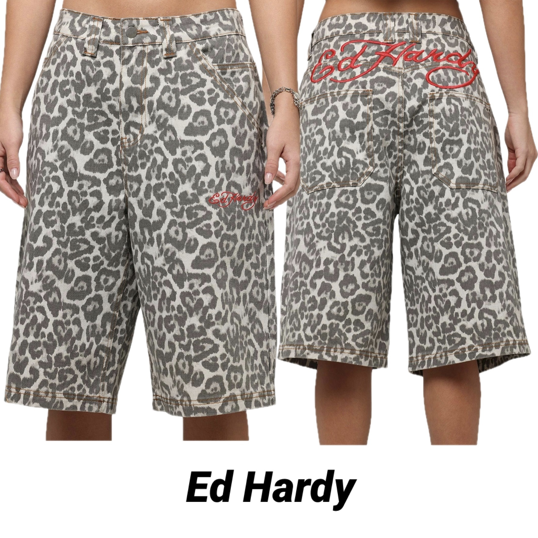 ◆Ed Hardy◆レオパード ジョガーパンツ 送料込