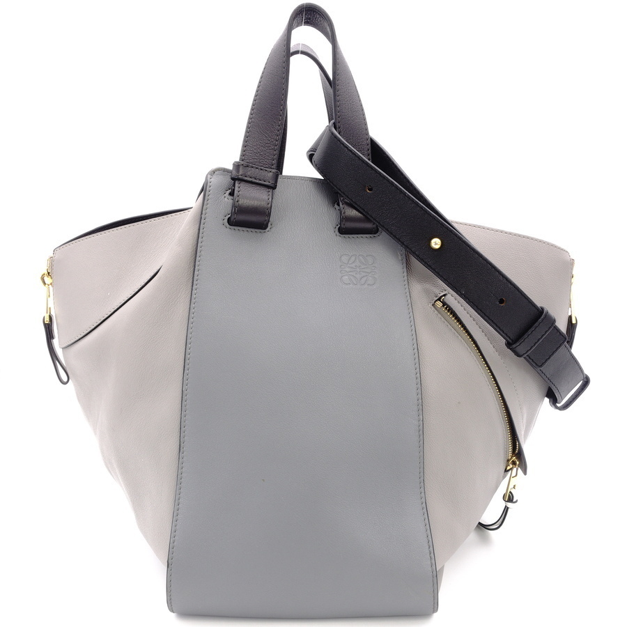 ロエベ LOEWE ハンモック ミディアム ハンドバッグ グレー