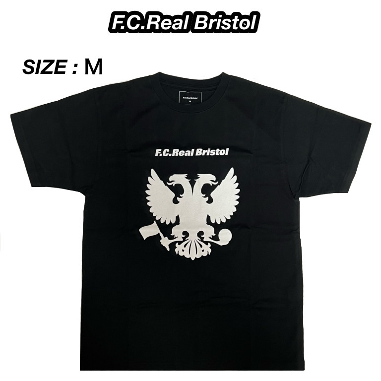 【F.C.Real Bristol】F.C.R.B. EAGLE TEE Tシャツ 黒 ブラック M