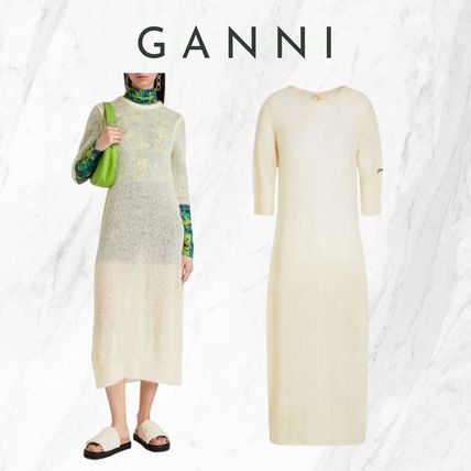 関税送料込み【Ganni】ダッチェス ナイロン ミディワンピース ナイロン Ganni(ガニー) ワンピース(レディース) - 海外通販のBUYMA