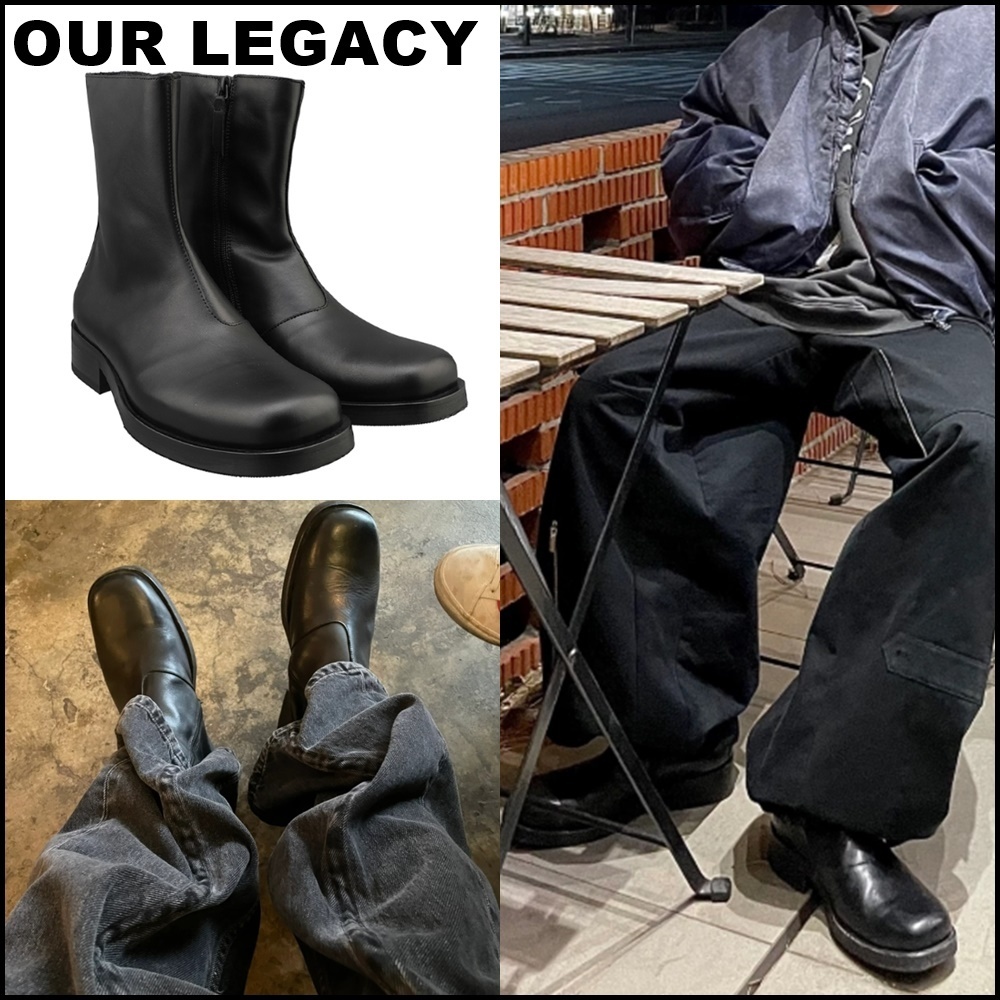 OUR LEGACY【送料込】COCBB BLACK CAMION ANKLE BOOTS
