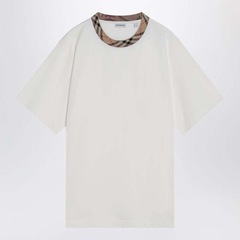 【関税＆送料込み】Burberry T-Shirt With Check Finishes