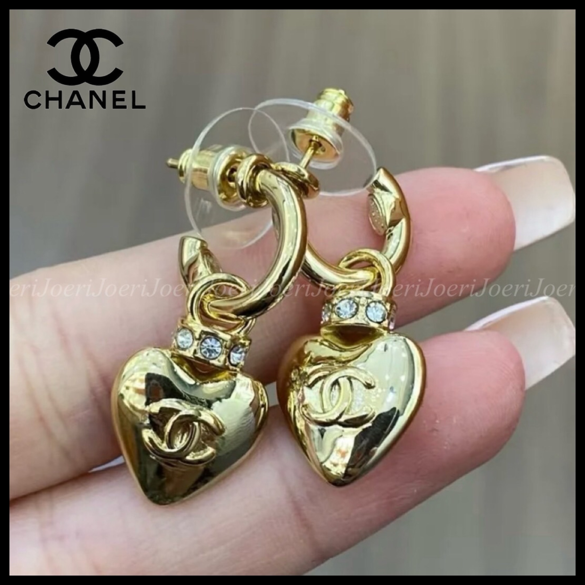 【ハートモチーフが可愛い♡】CHANEL ピアス