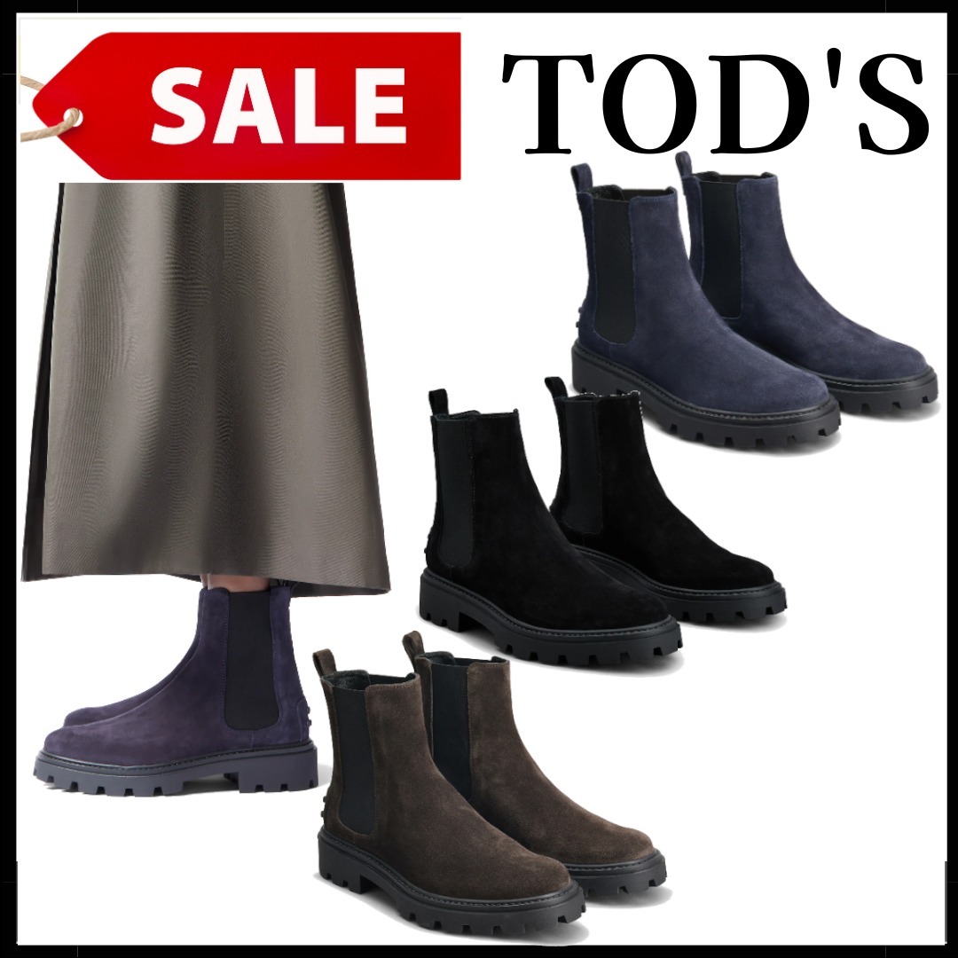 VIPセ―ル◆【TOD'S】トッズ スエードチェルシーブーツ