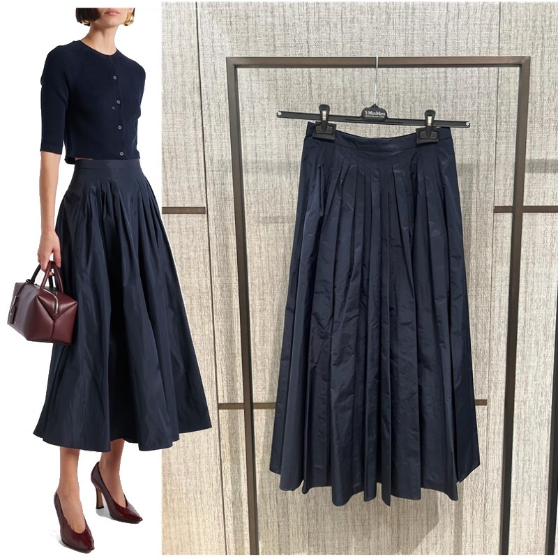 【★日本未入荷★】 S MAXMARA ☆ タフタプリーツスカート JOKEY