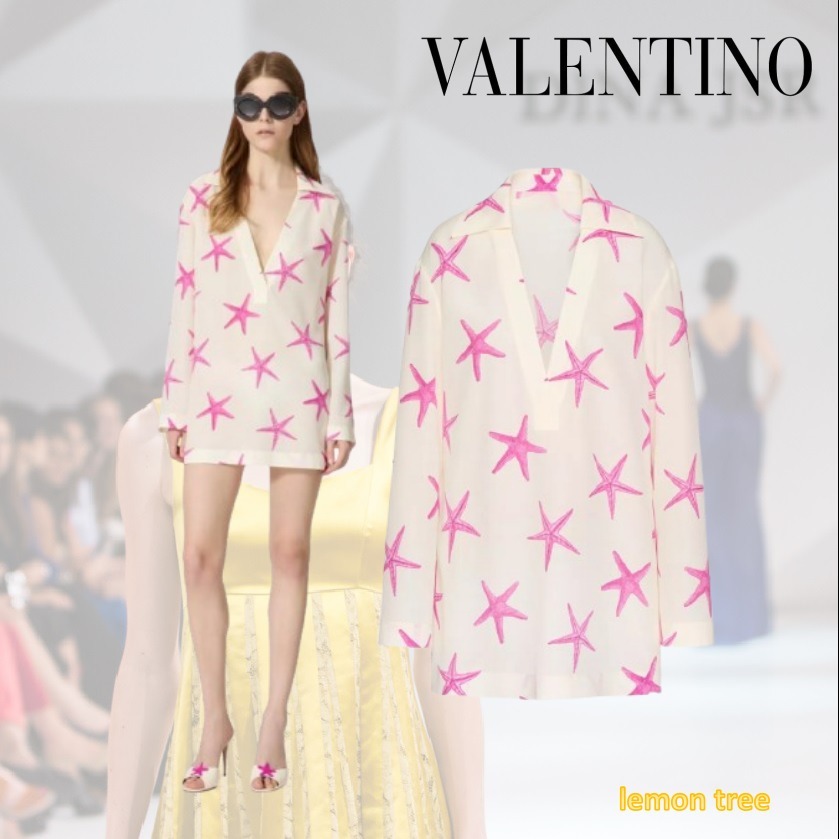 VALENTINO スターフィッシュ クレープデシン ミニドレス