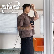 HOLY IN CODE(ホーリーインコード) シャツ No.1283 C crop half SHIRT (4color)