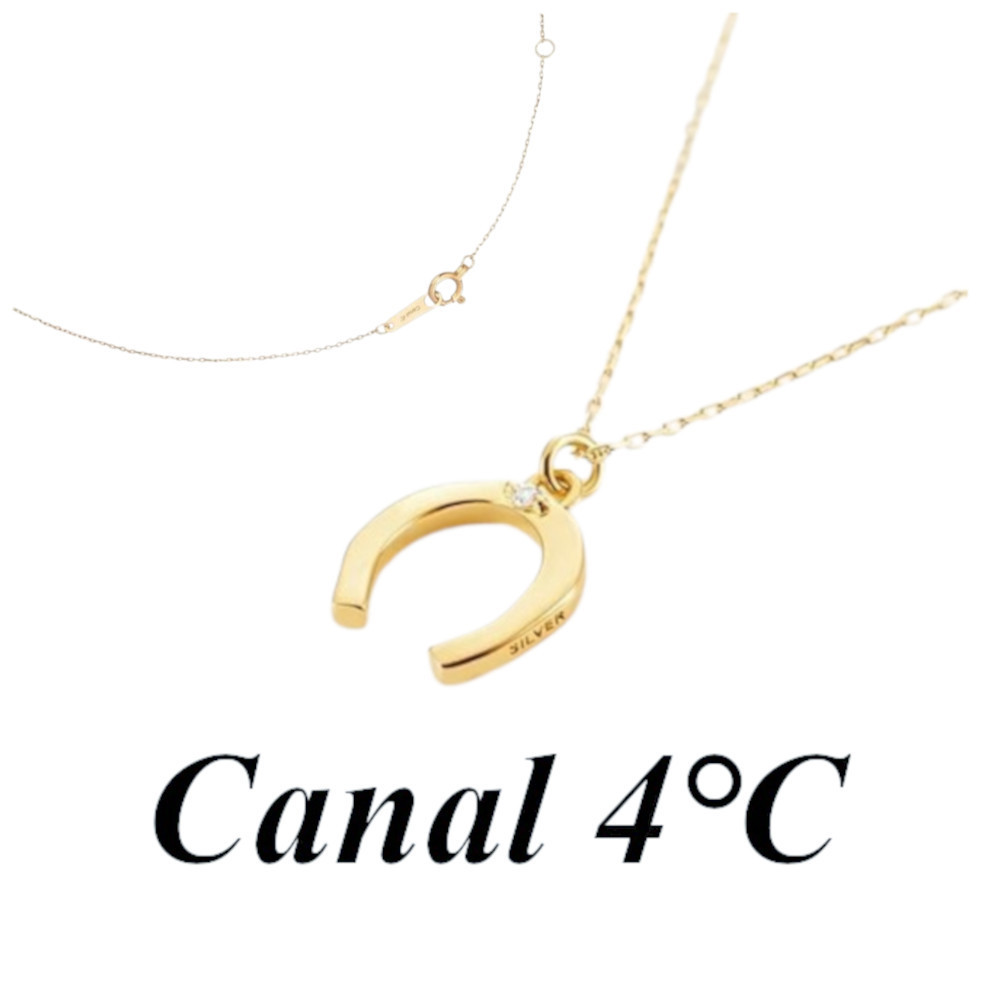 大人気☆Canal ４℃ シルバー K10 イエローゴールド ネックレス