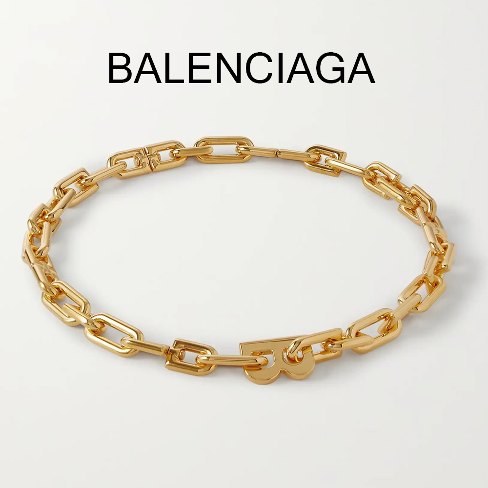 BALENCIAGA バレンシアガ B Chain スリムネックレス ロゴ
