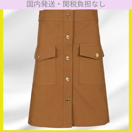 CELINE（セリーヌ）ひざ丈スカート 青 サイズ:36(XS位