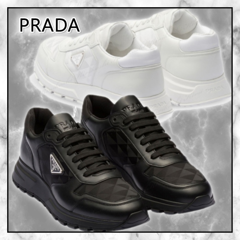 ◆PRADA NEW◆Re -Nyron ロゴ入り ハイトップ トレーナー/2色◆