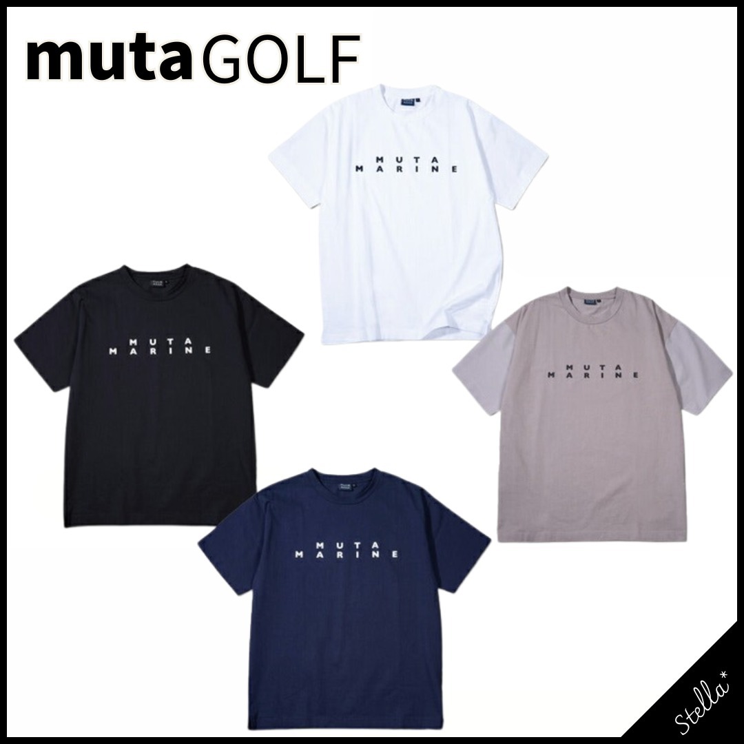 注目■mutaGOLF■大人気 スリーブ切替 Tシャツ 国内発 すぐ届く