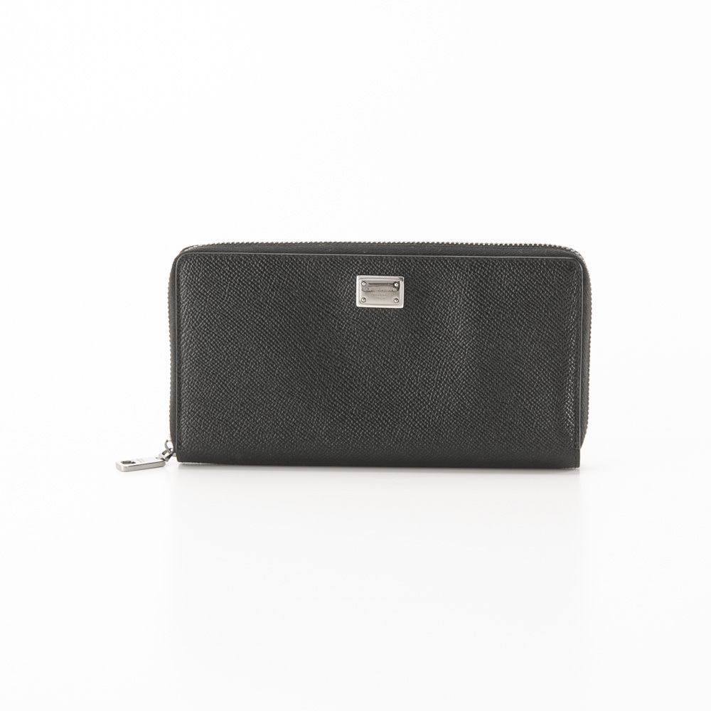 DOLCE&GABBANA ロゴプレート ラウンド長財布 BP1672 AG219