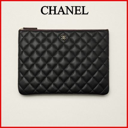 ブラック（黒）系 CHANEL(シャネル) クラッチバッグ(メンズ