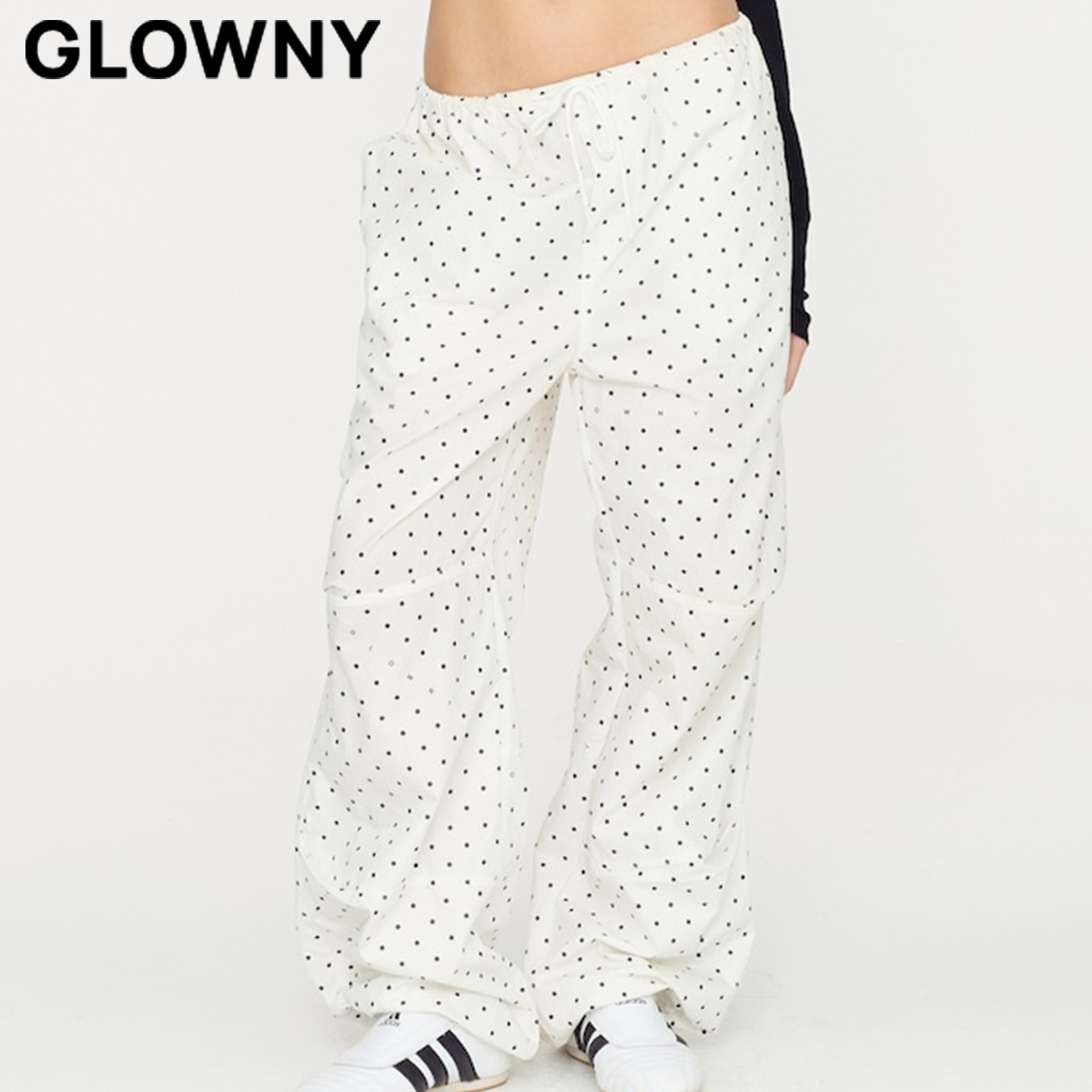 ★GLOWNY★SUMMER TIME PARACHUTE PANTS (DOTTY MAZE)★正規品