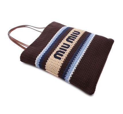 《MIU MIU》 ラピア エフェクト ウブン トート バッグ