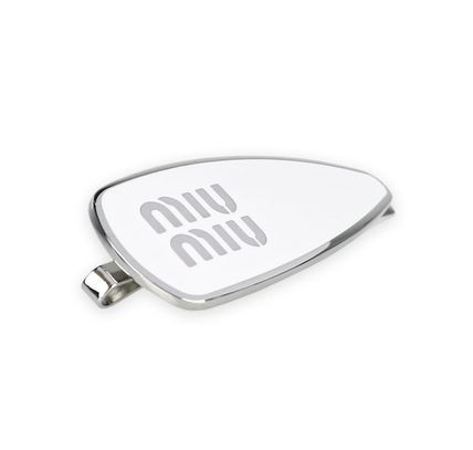 《MIU MIU》 エナメル メタル ヘア クリップ