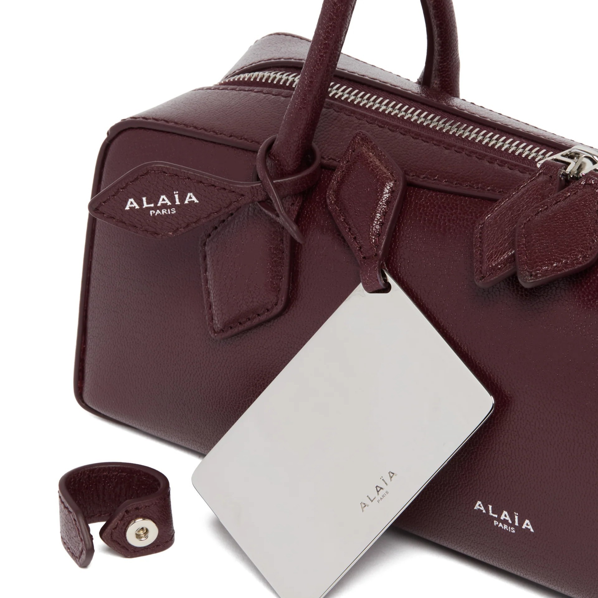 【VIP価格！】ALAIA《Le Teckel》ミディアムバック バーガンディ