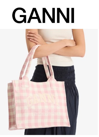 トートバッグ GANNI Large Easy Shopper